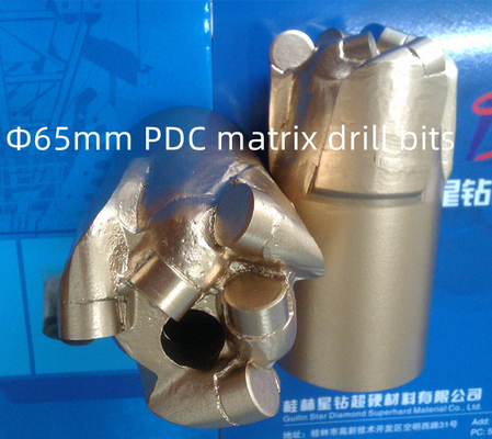 Польза угольной шахты Dia 65mm бурового наконечника тела PDC матрицы сертификата ISO9001
